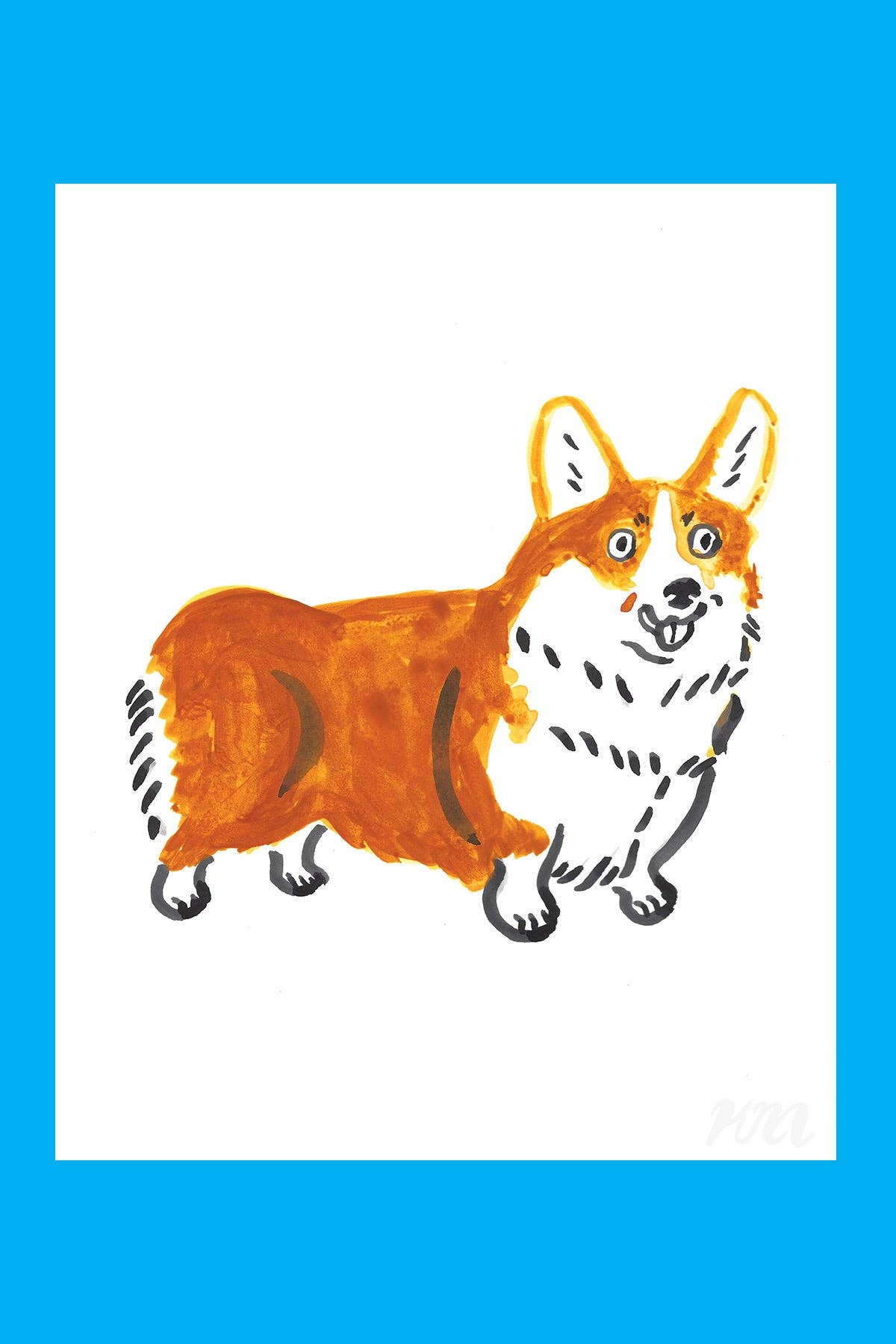 Corgi Dog Print