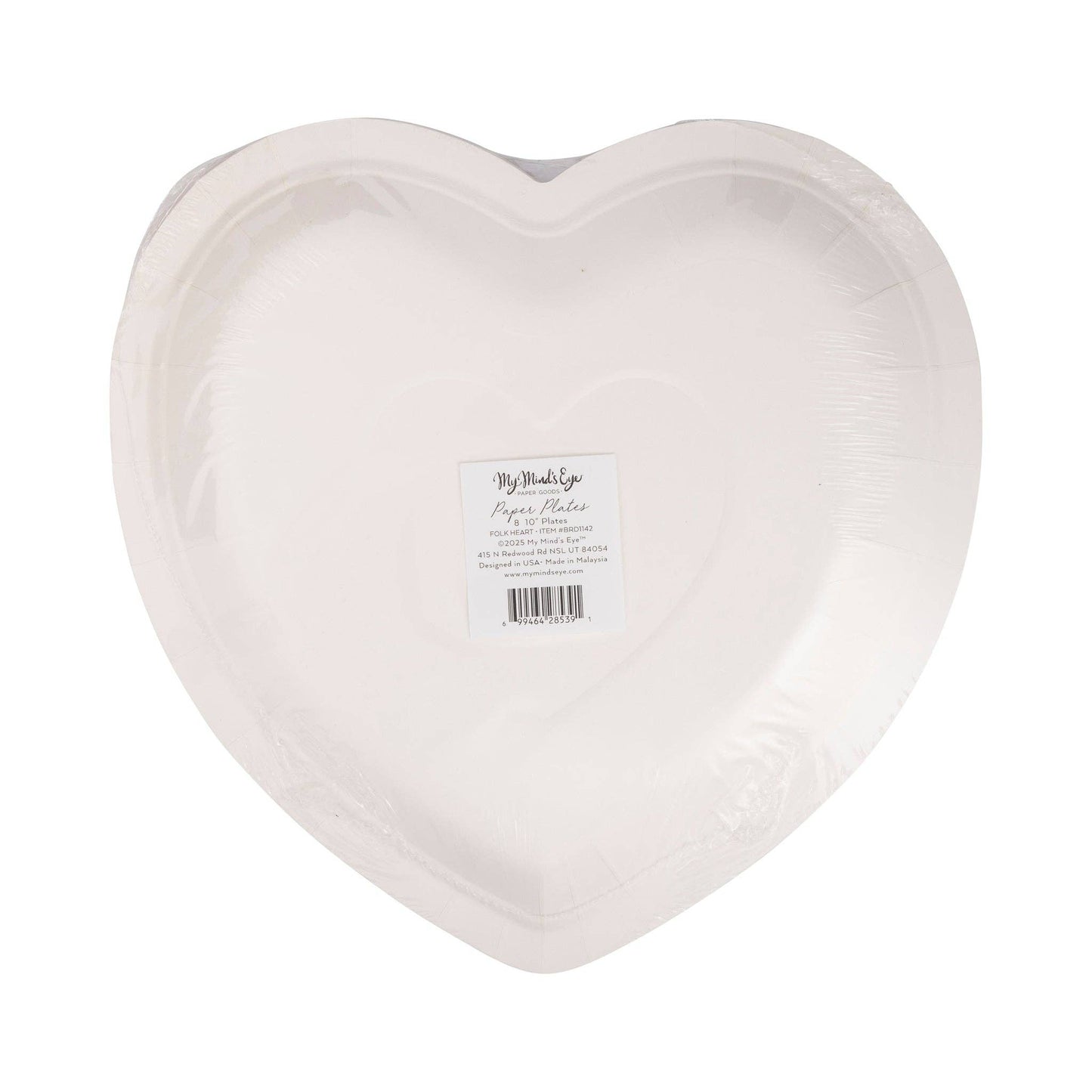 Folk Heart Shaped Plates