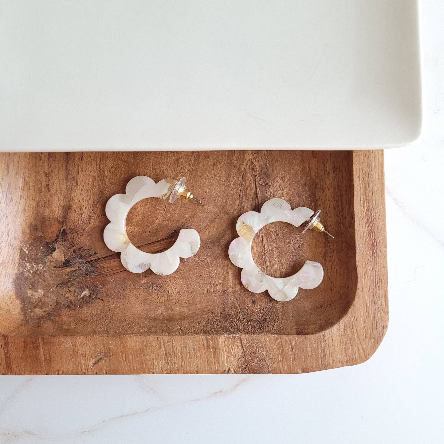 Flora Hoops Earrings