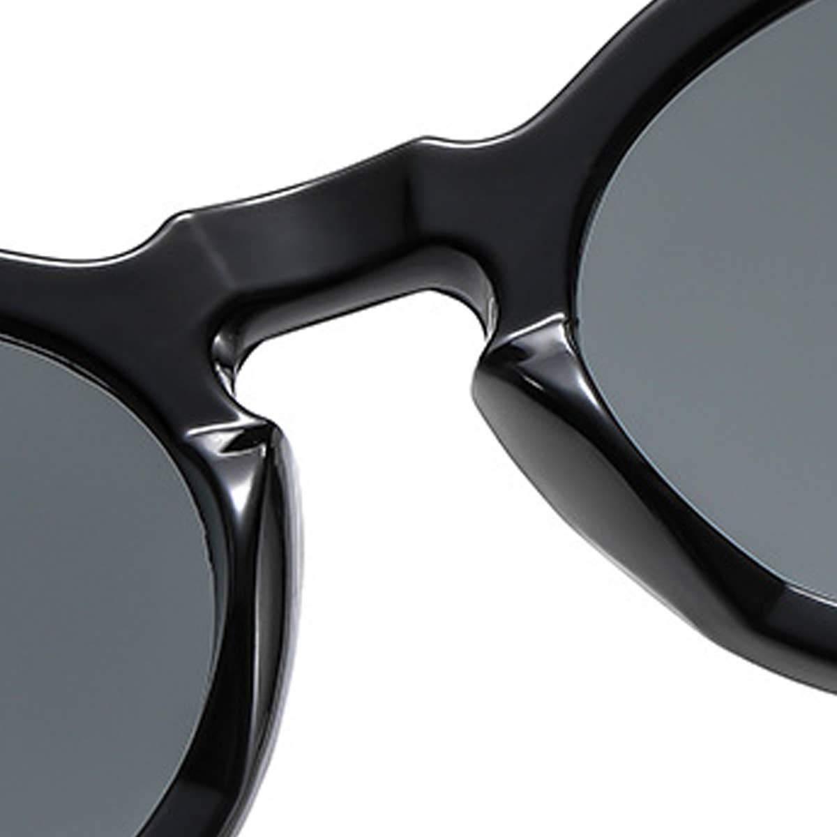 Retro Round Black Sunglasses