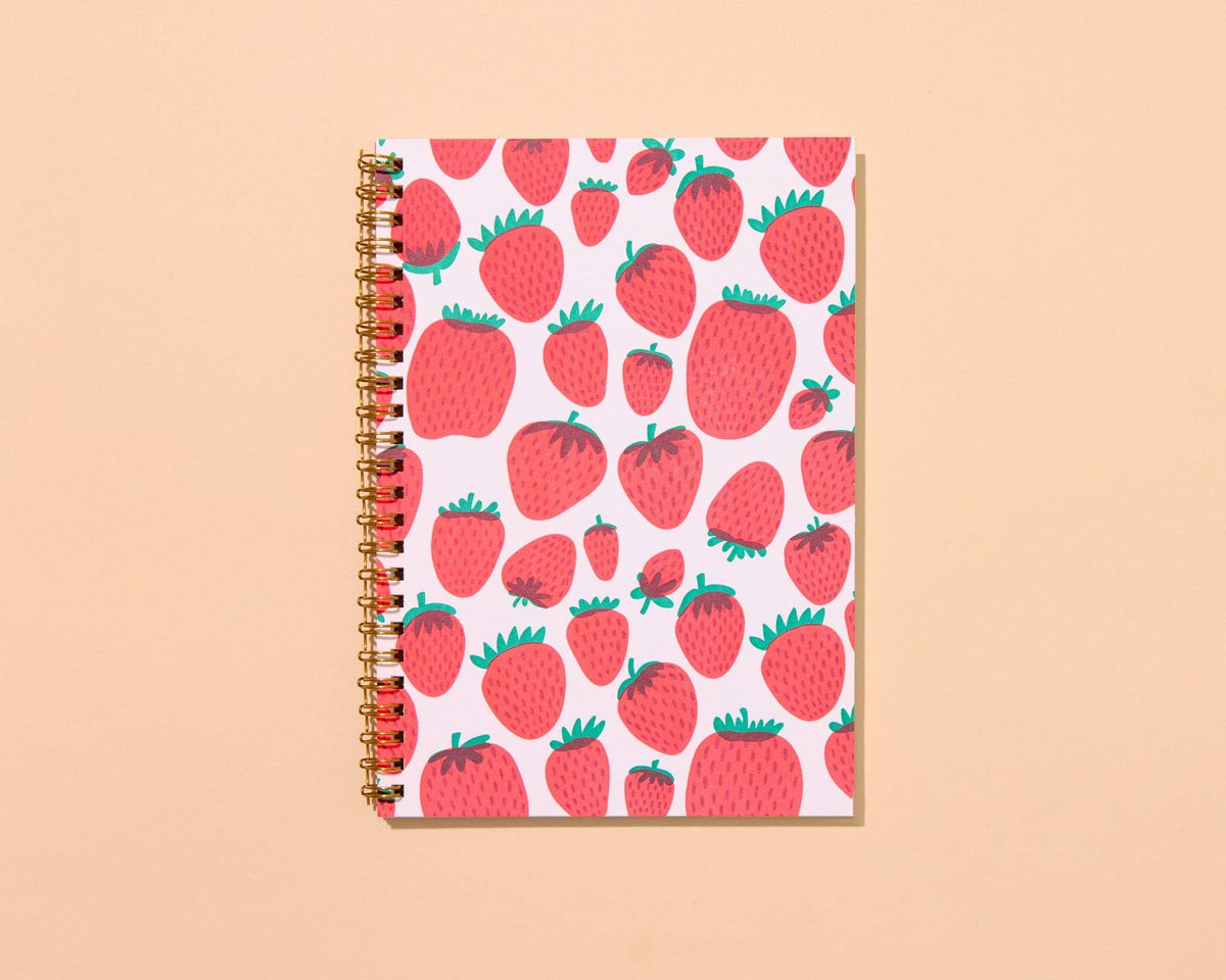 Strawberries Spiral Notebook