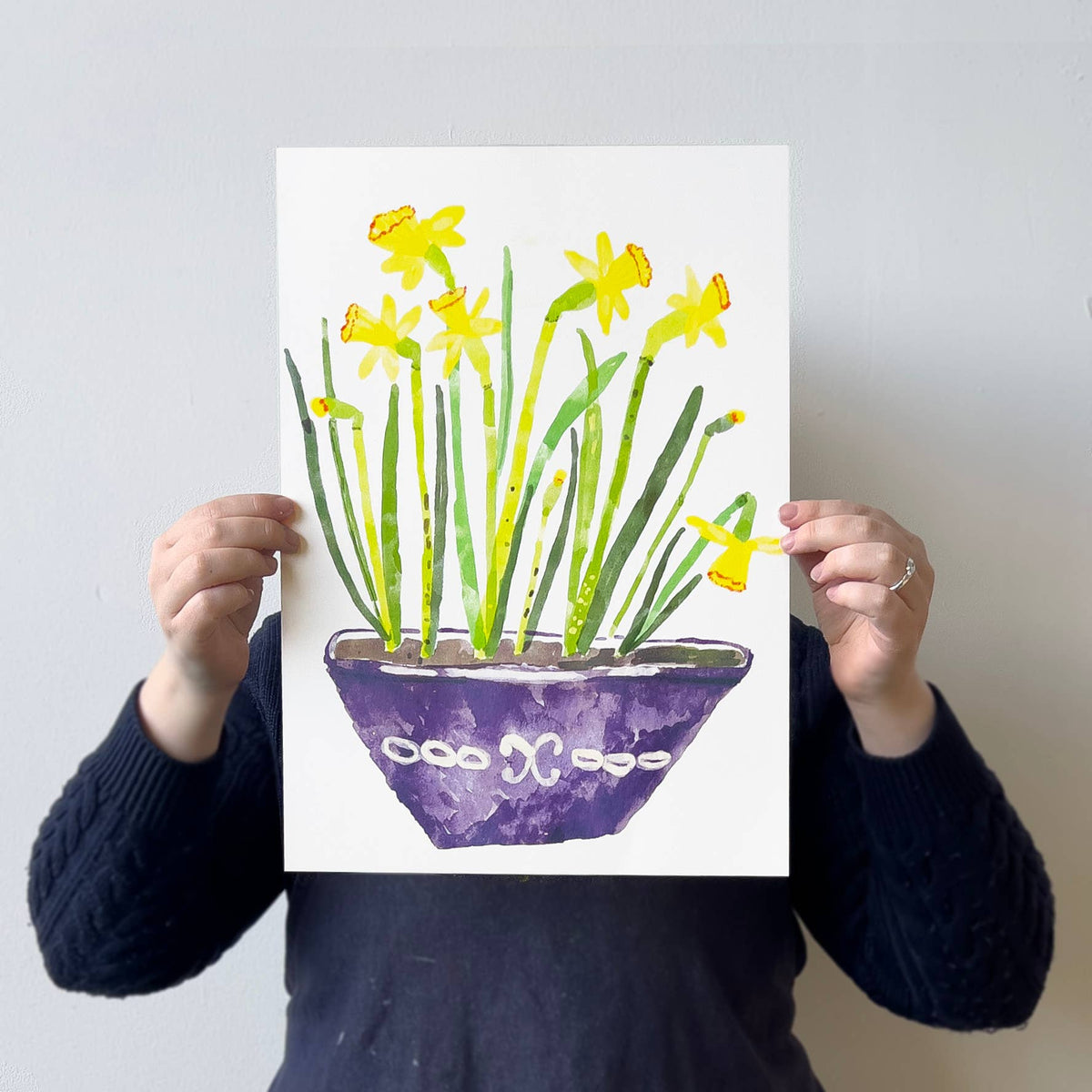 Daffodils A3 Risograph Print