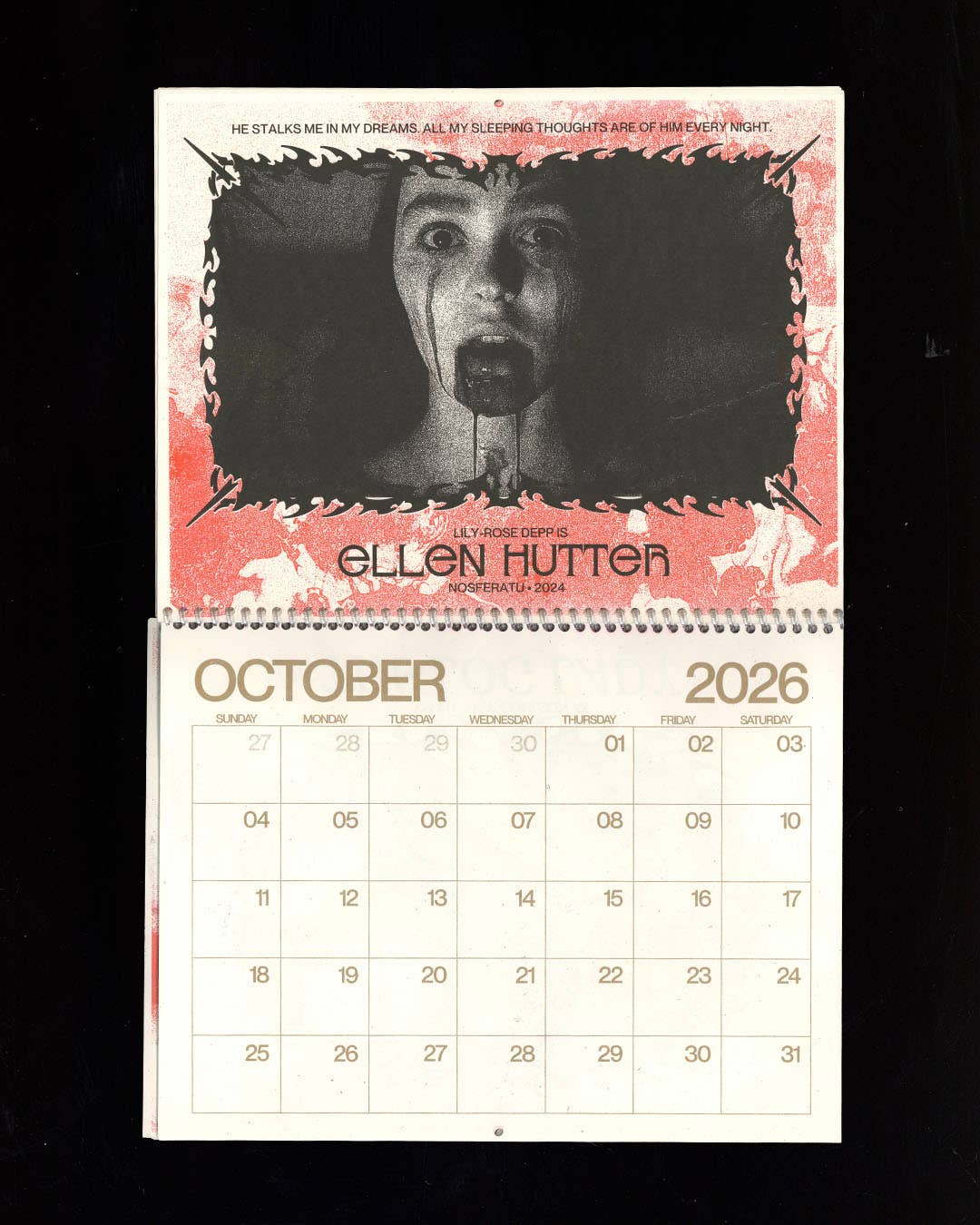 2026 Women of Horror Calendar