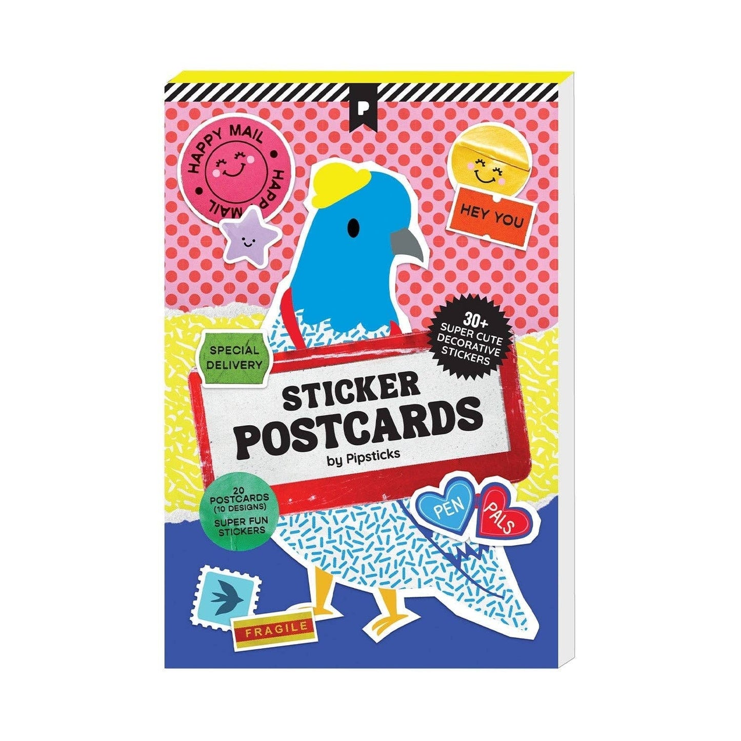 Special Delivery Sticker Postcard Book