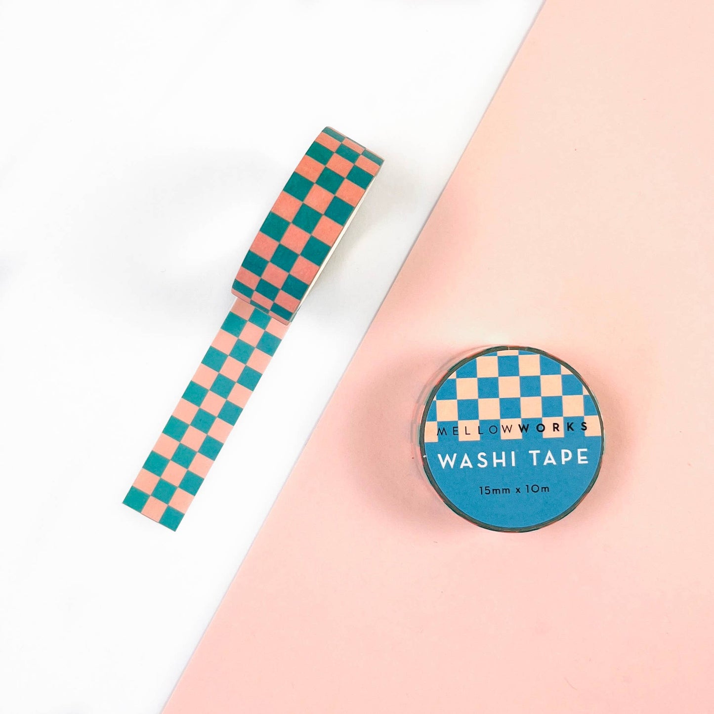 Green Checkerboard Washi Tape