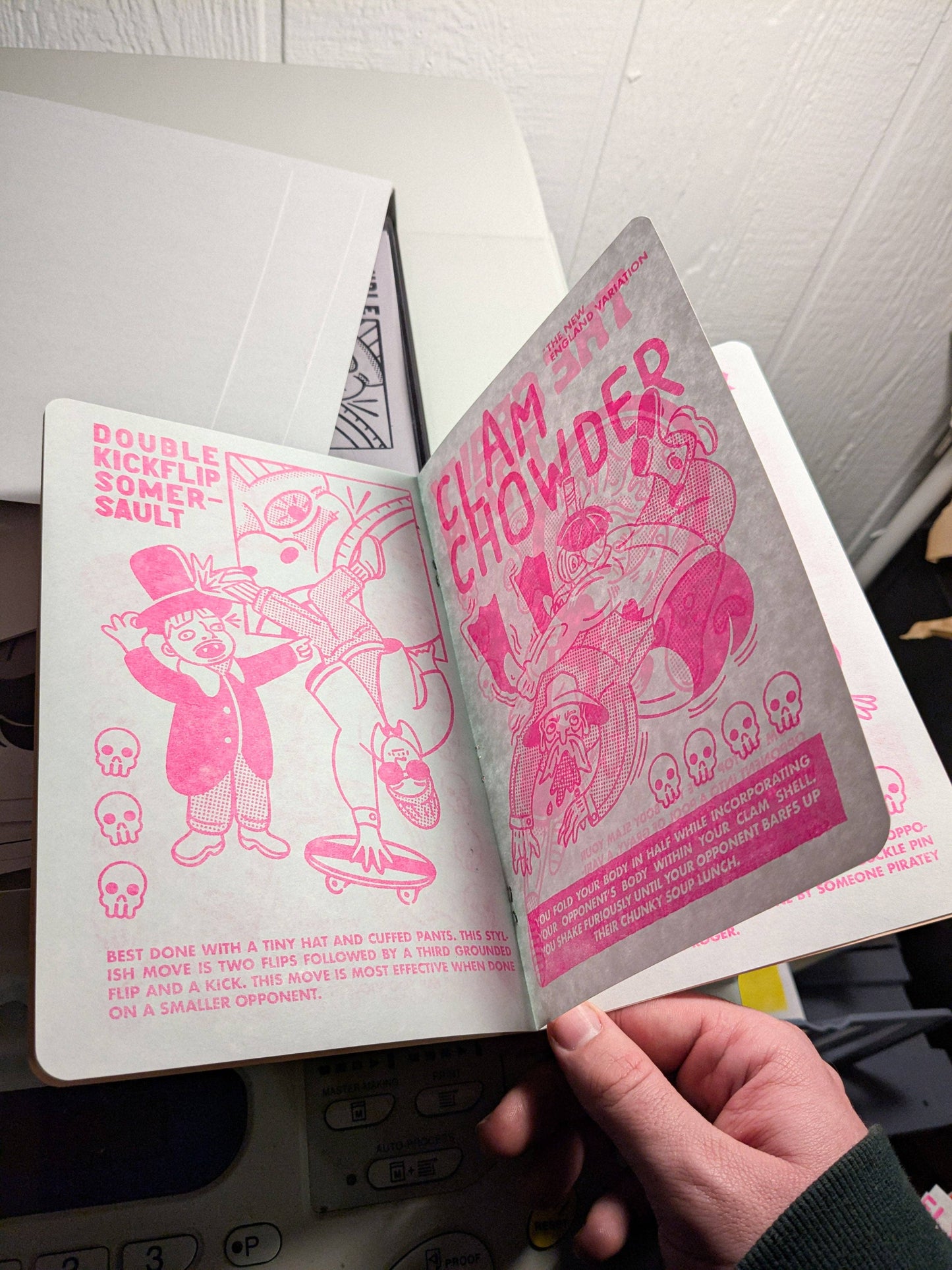 Imaginary Wrestling Moves Riso Zine
