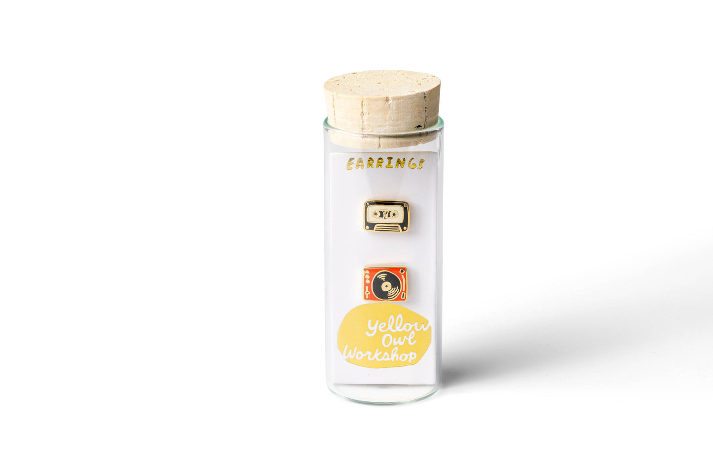 Record Player & Tape Earrings