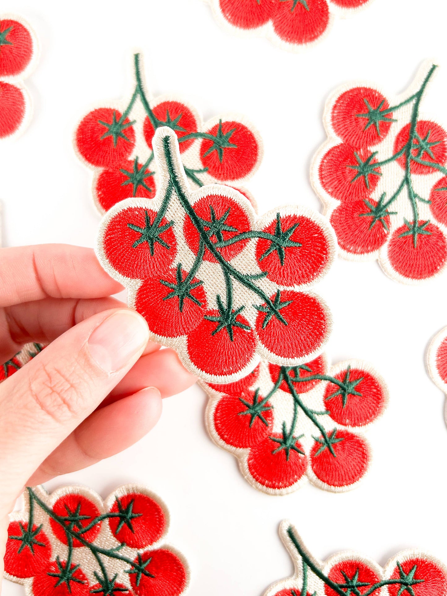 Tomato Vine Embroidered Patch
