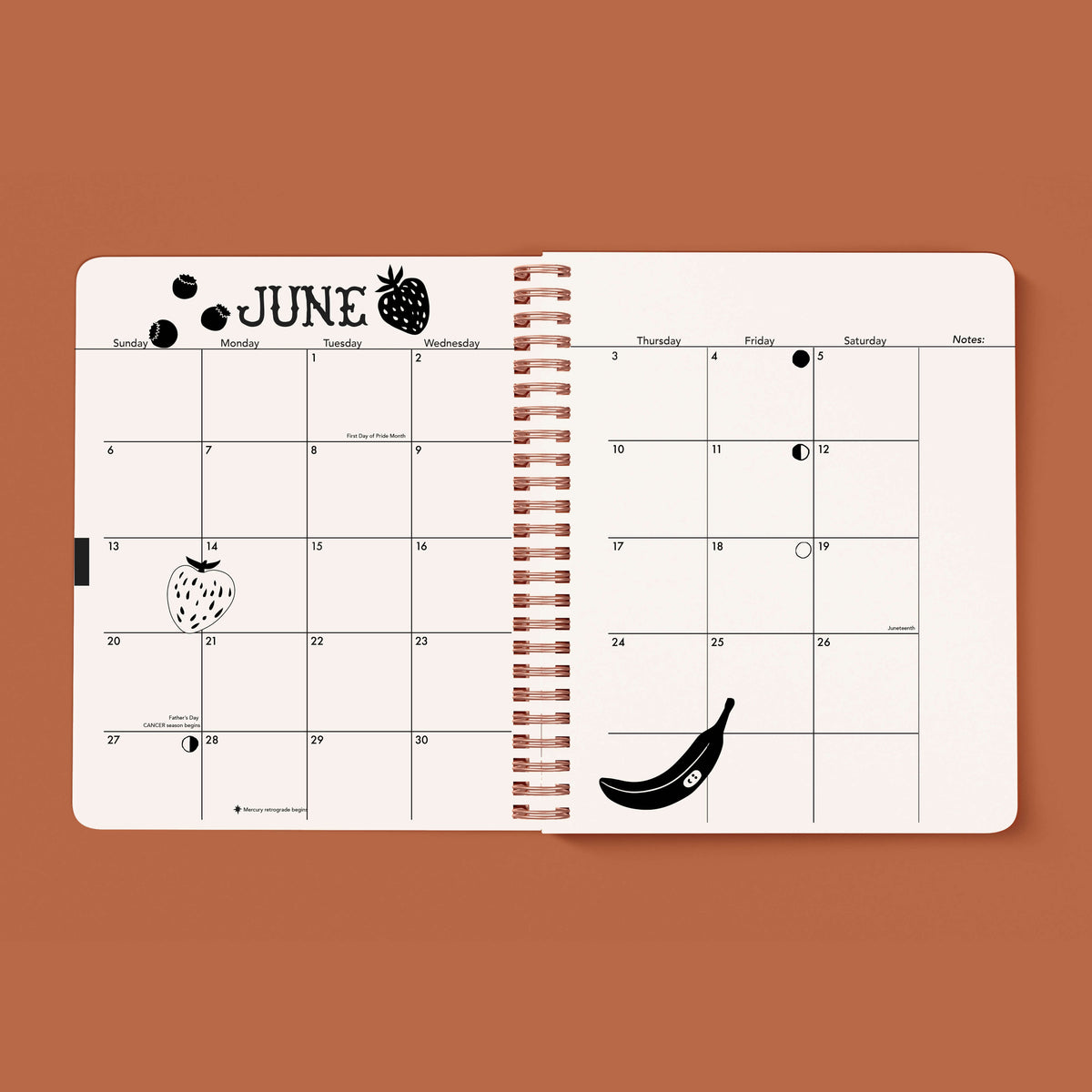 2027 Wild Flowers Yearly Planner