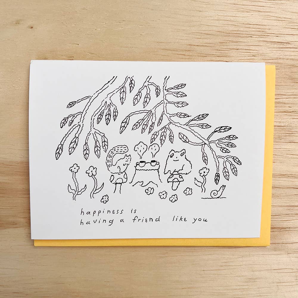 Happiness is a Friend card