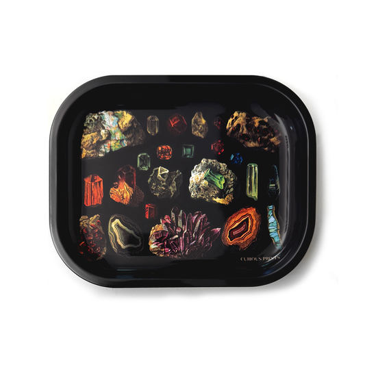 Dark Gemstones Crystals Trinket Tray