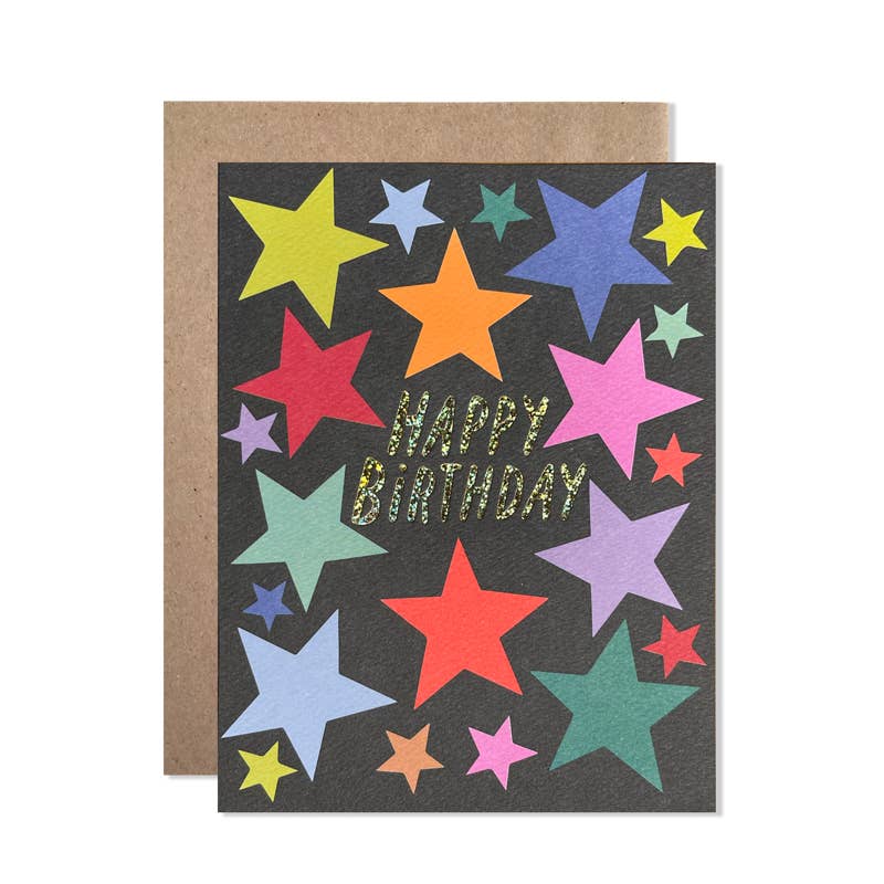 Happy Birthday Stars card