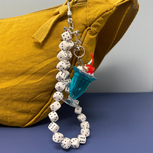 Dice Bead Phone Charm