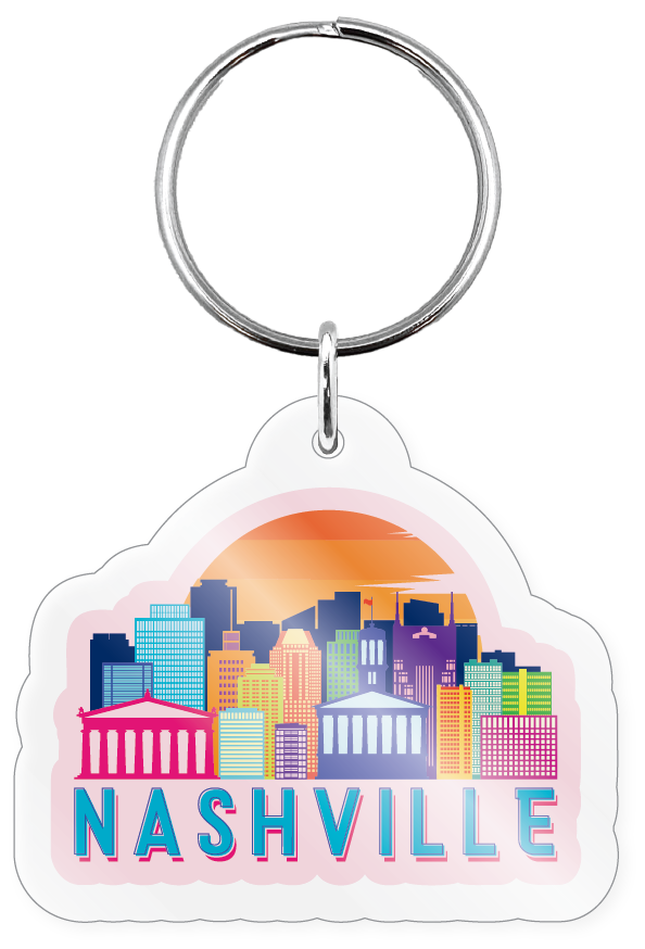 Nashville Skyline Acrylic Keychain