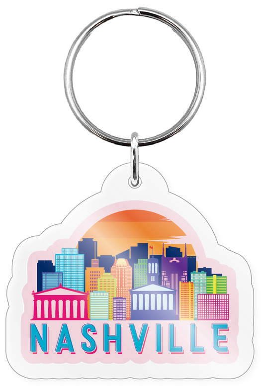 Nashville Skyline Acrylic Keychain