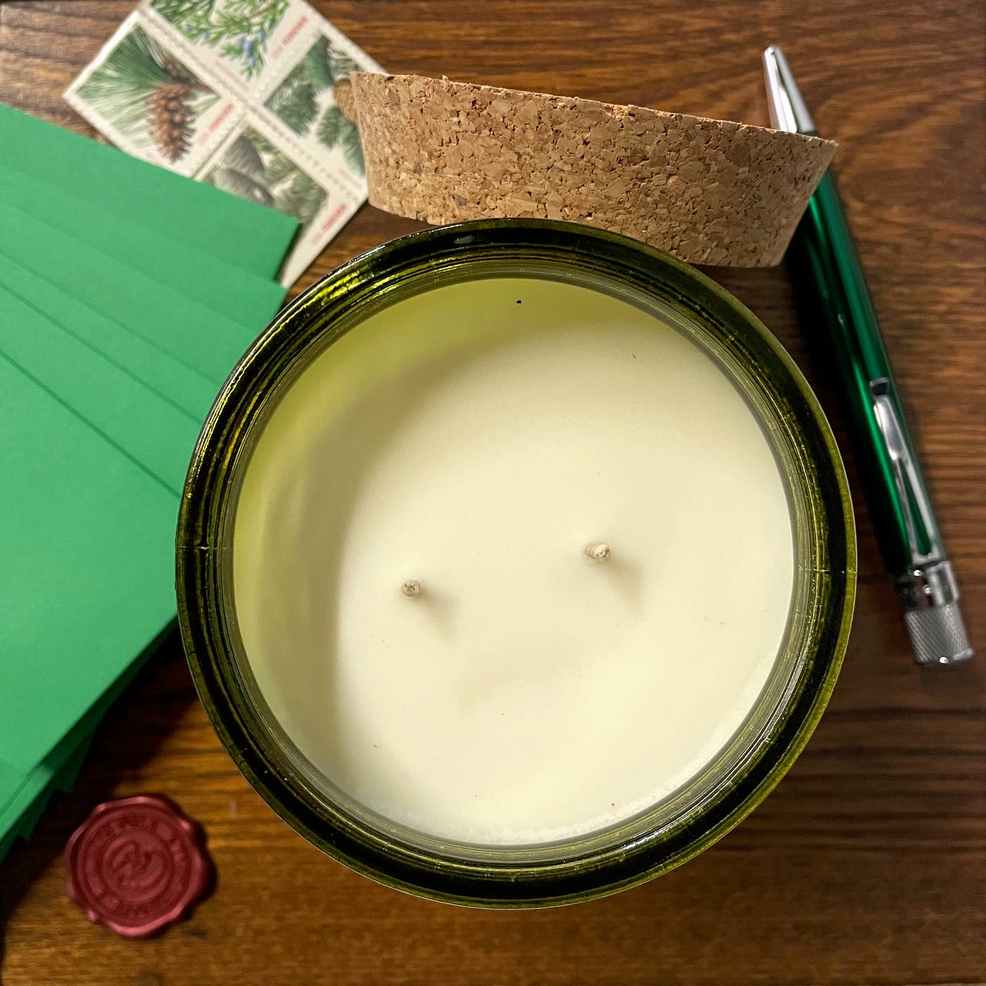 Christmas Cards Candle