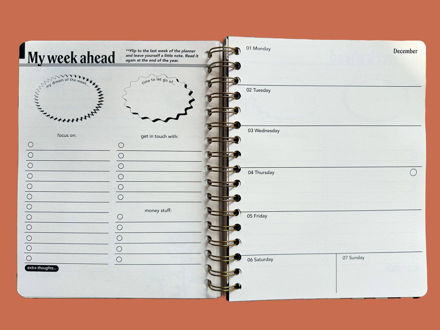 Flower Power Undated Planner