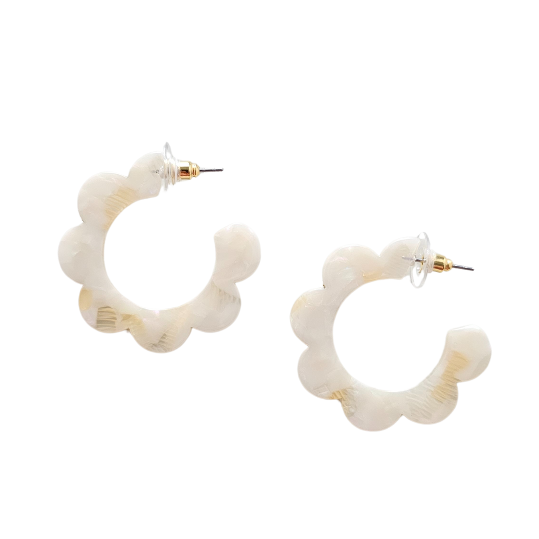 Flora Hoops Earrings