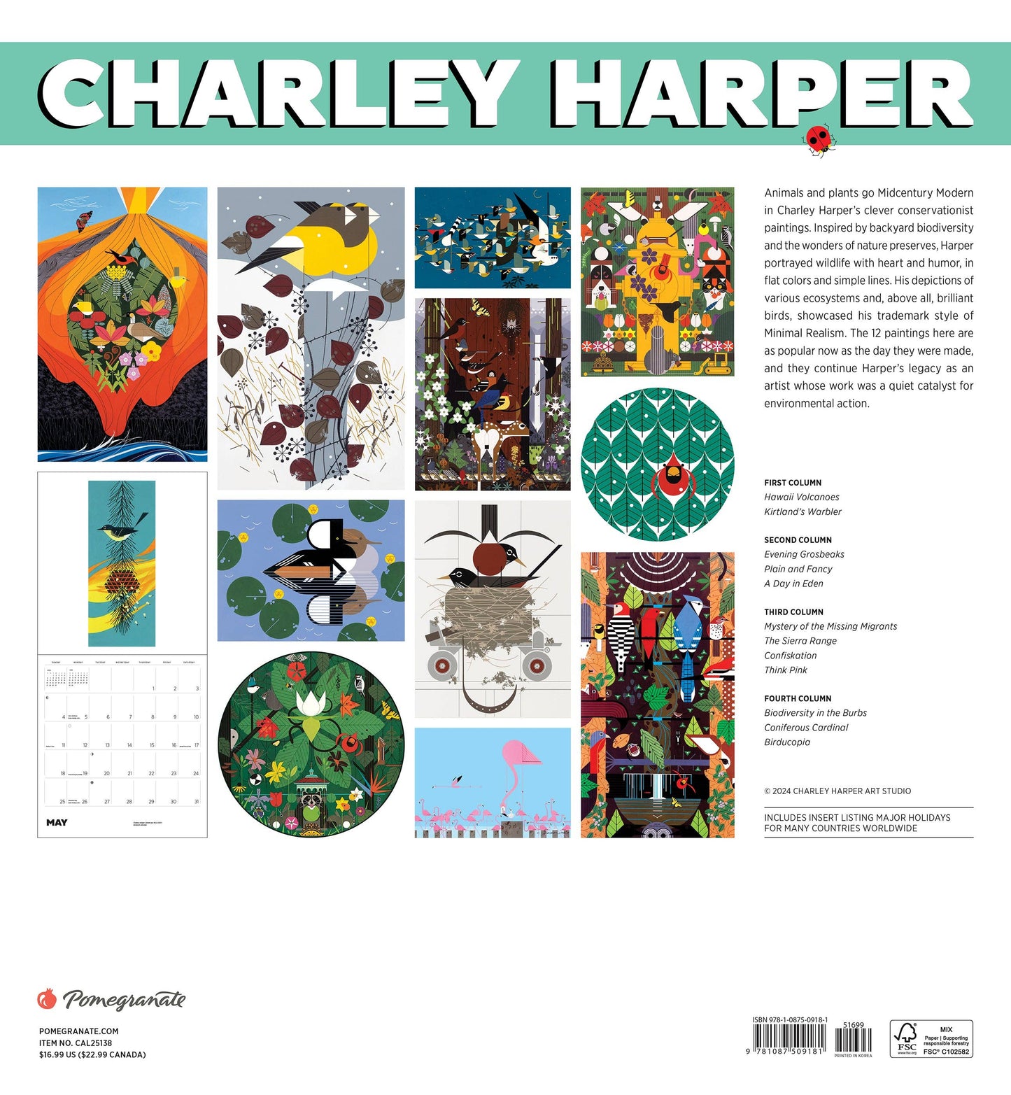 2025 Charley Harper Calendar