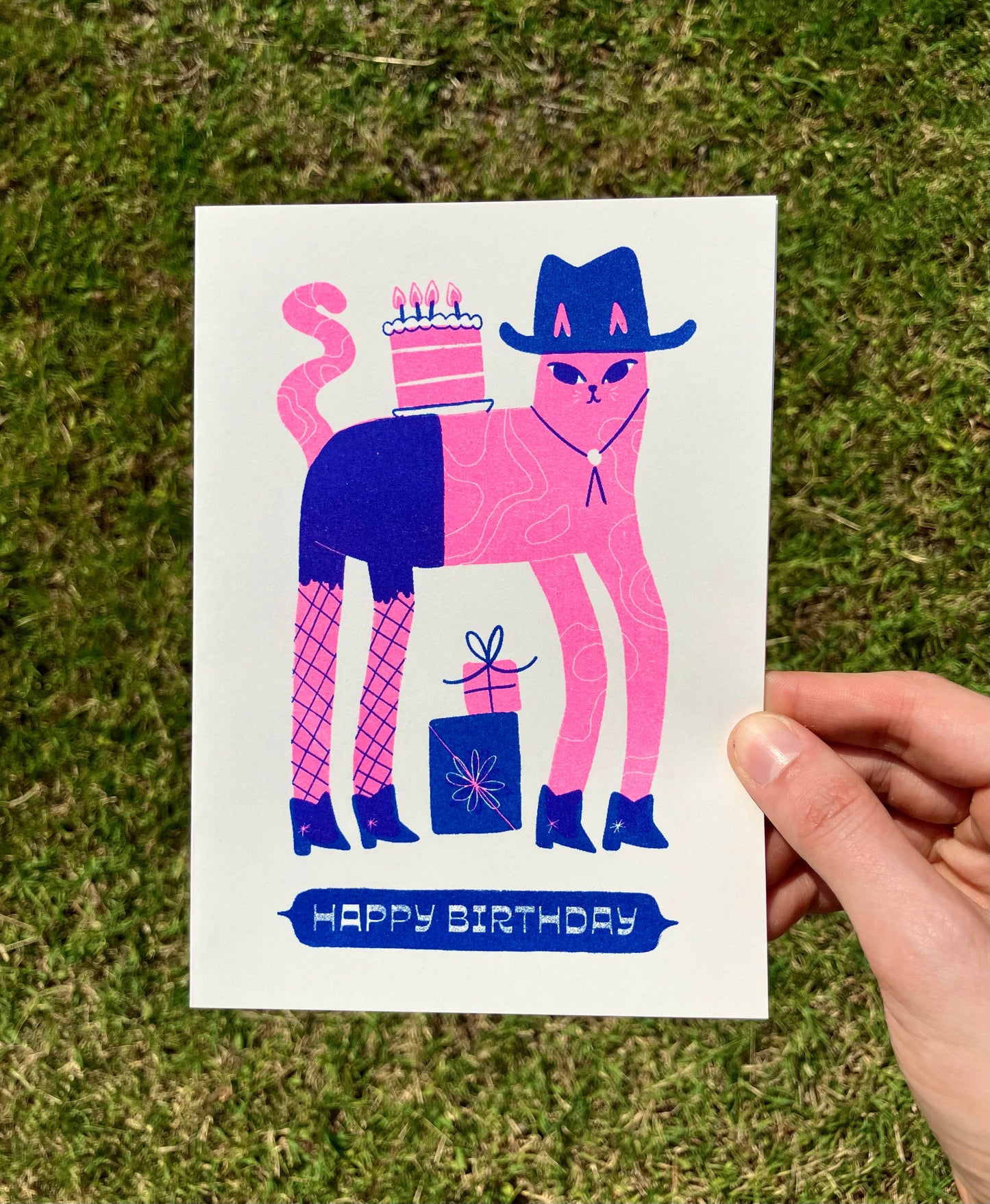 Cowboy Cat Birthday card