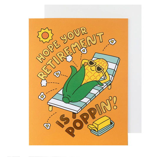 Poppin' Retirement card