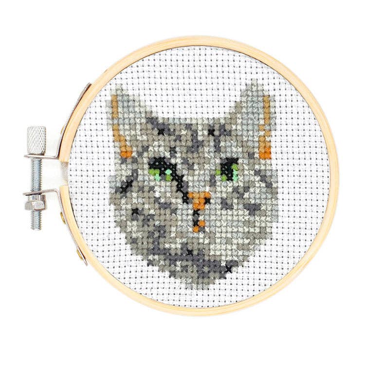 Cat Mini Cross Stitch Embroidery Kit