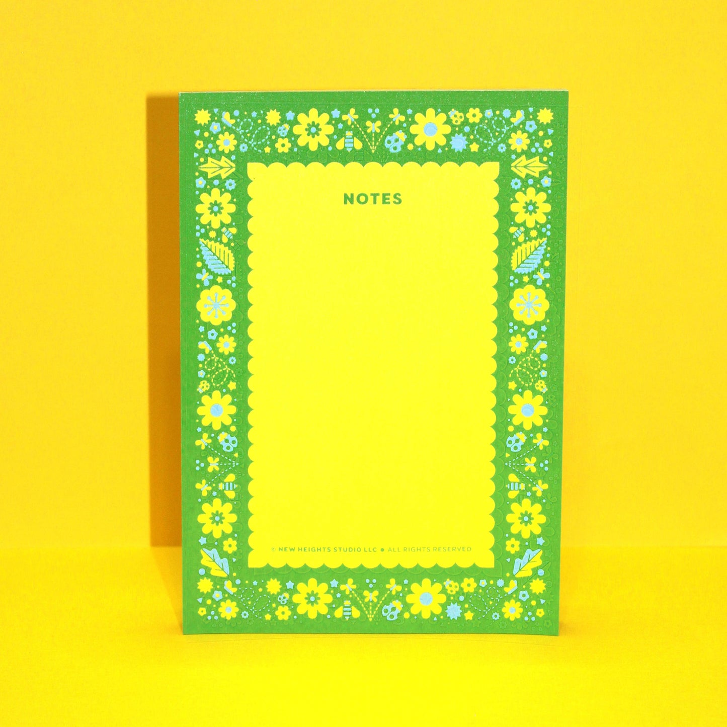 Green Flower Garden Notepad