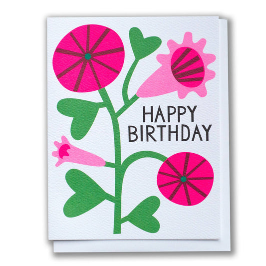 Morning Glory Birthday card