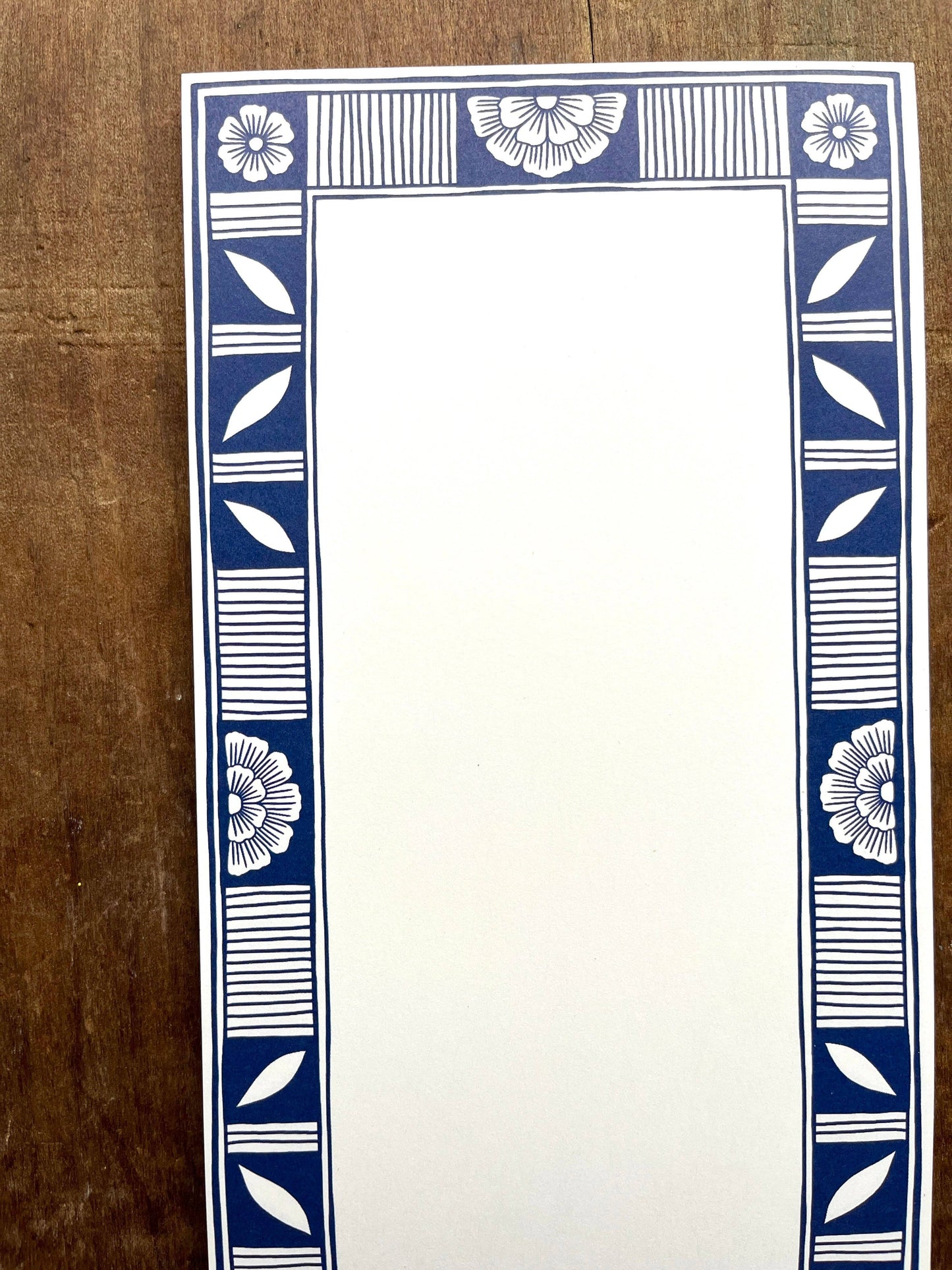 Blue Ceramic Motif Market Pad