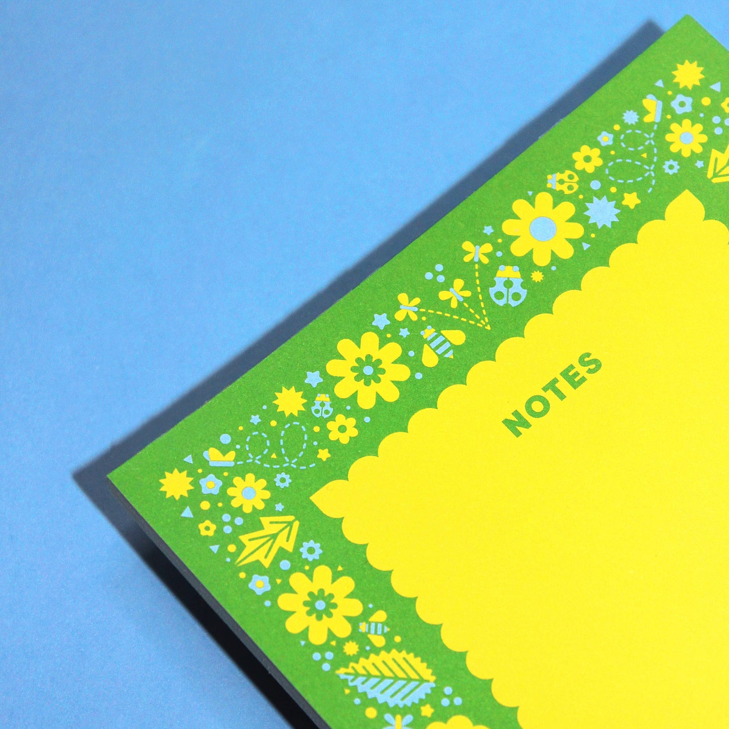 Green Flower Garden Notepad