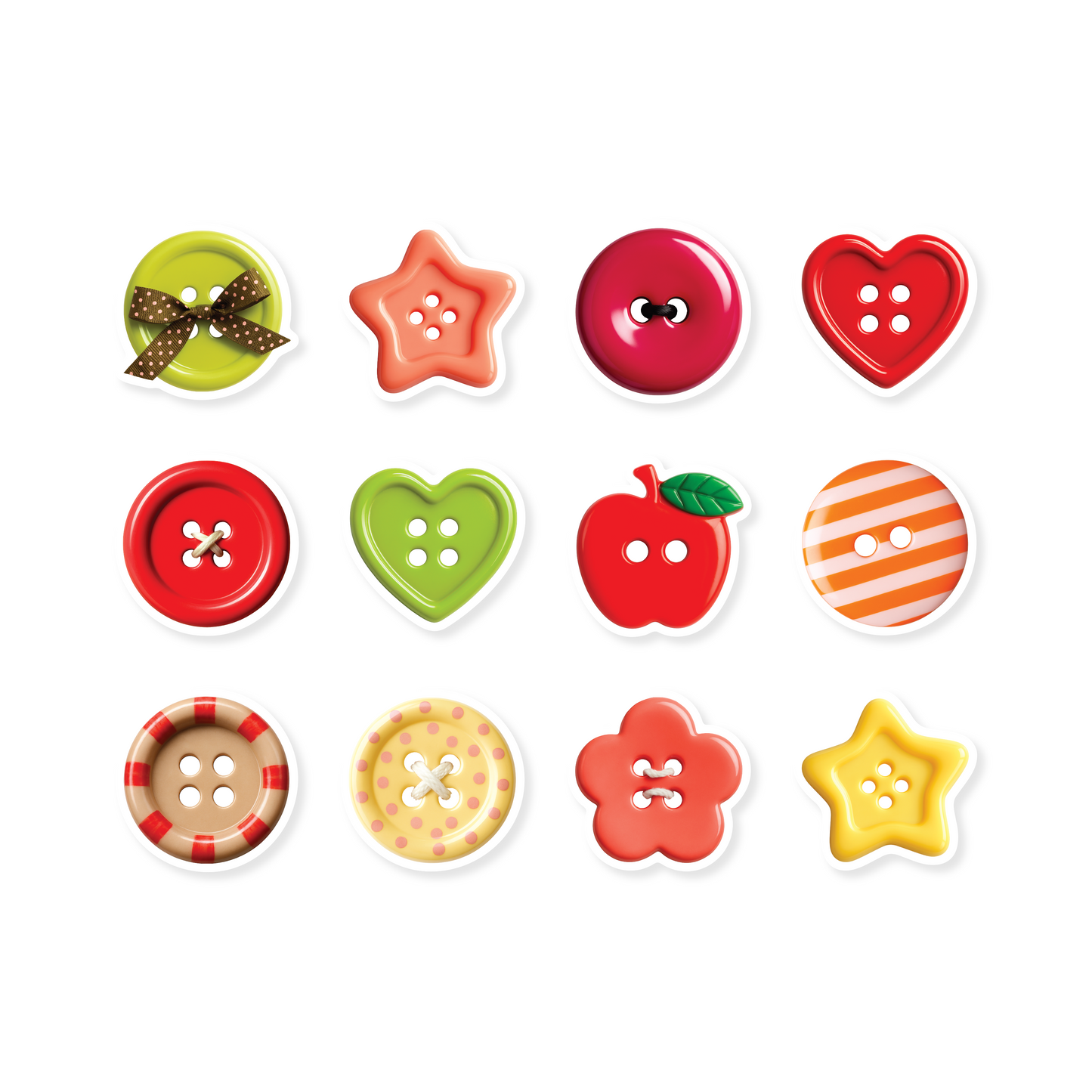 Orchard Buttons Sticker Flakes