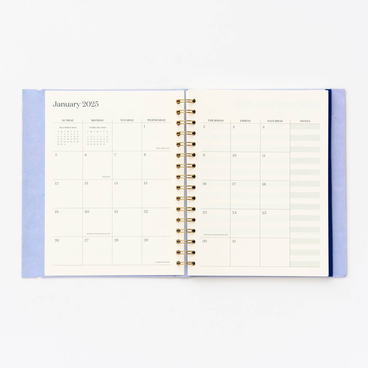 2025 Modernist Spiral Weekly Planner