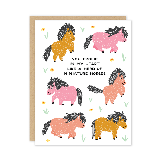 Miniature Horses card