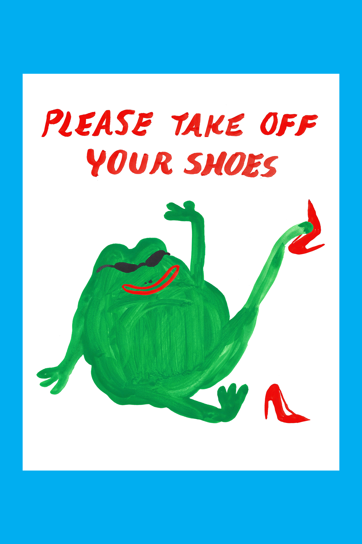 Please Take Off Your Shoes Print