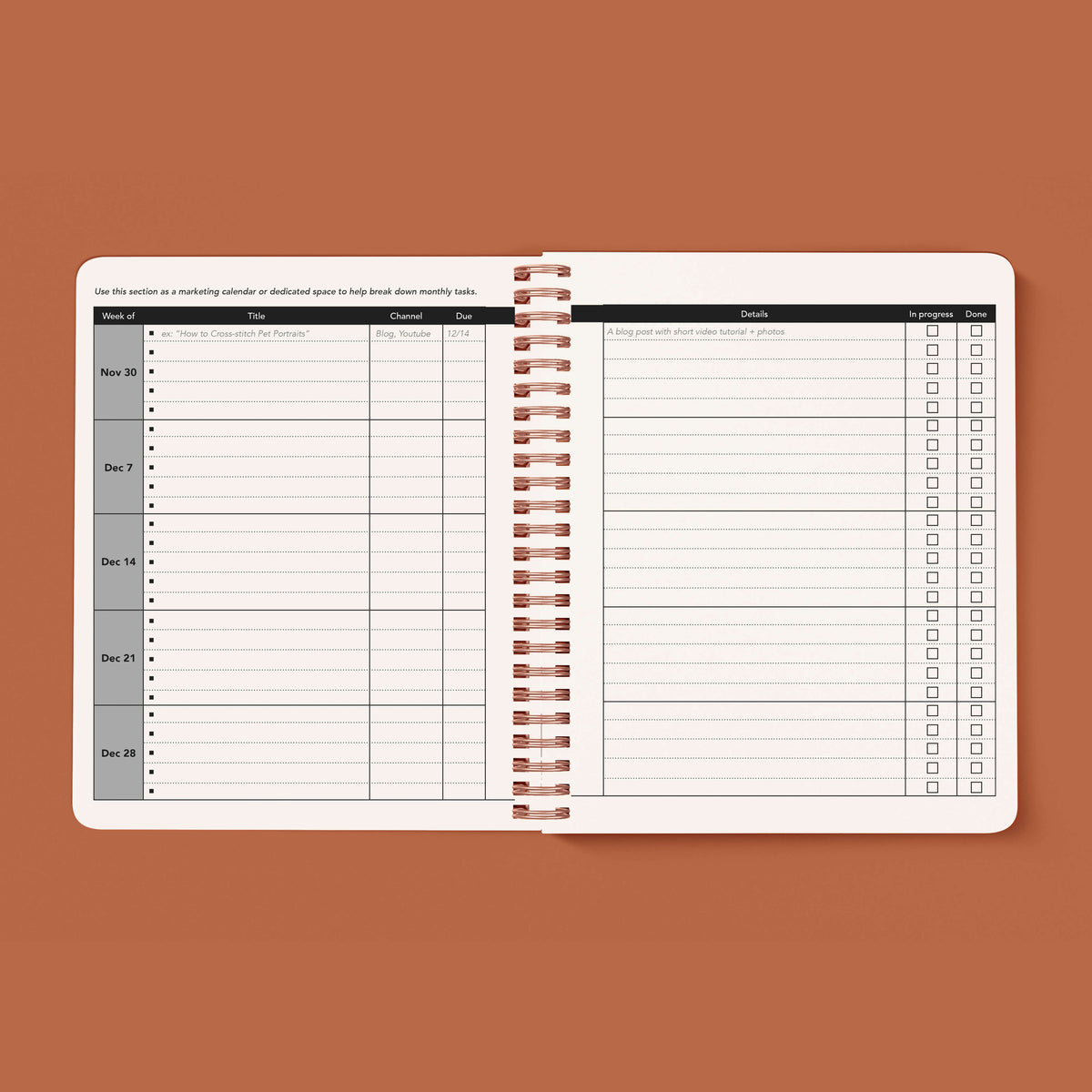 2027 Wild Flowers Yearly Planner