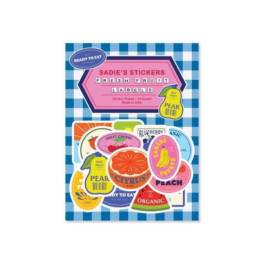Fruit Labels Sticker Flakes