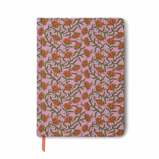 Pink Vintage Floral Jumbo Journal