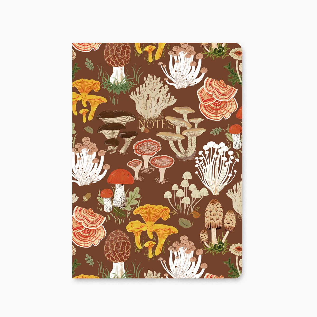Mushrooms Softcover Grid Notebook