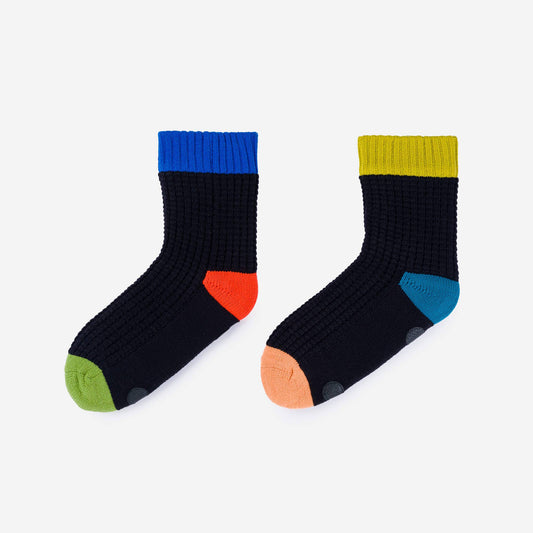 Black Spot Knit House Socks