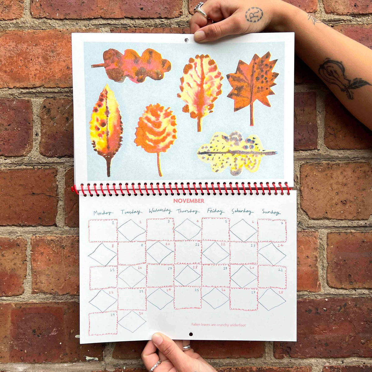 2027 Risograph Illustrated Wall Calendar