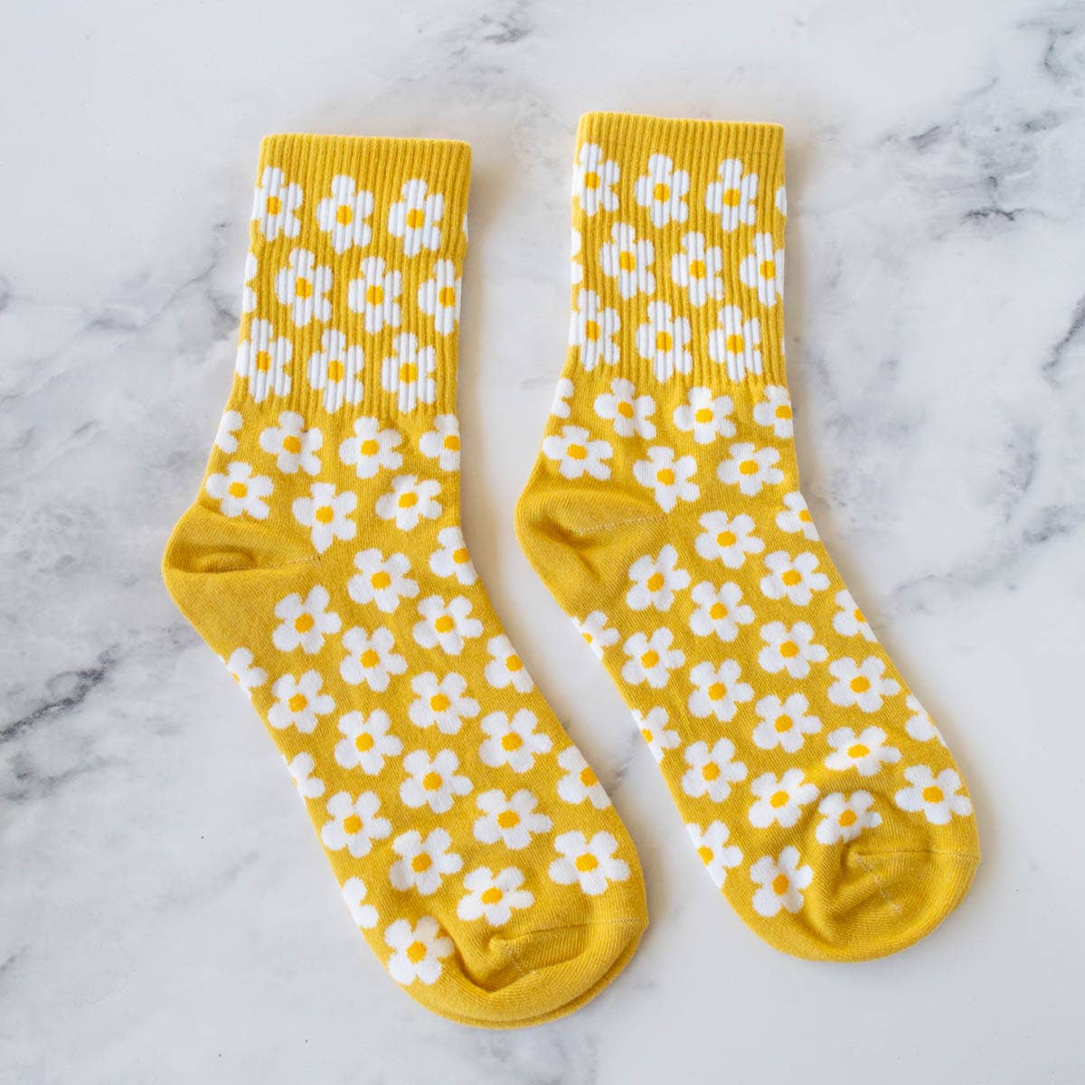 Daisies Mustard Socks