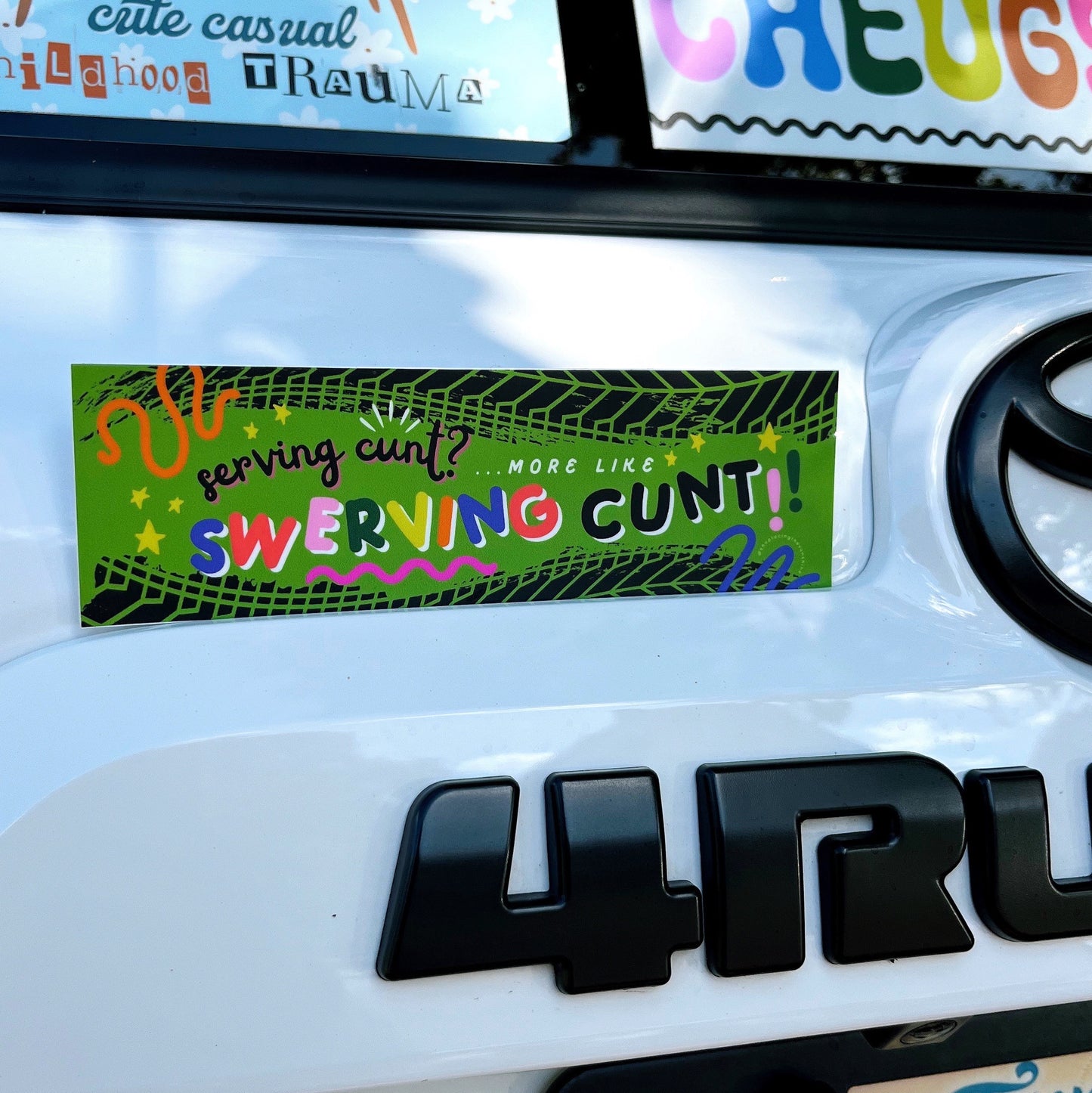 Unhinged Mini Bumper Stickers