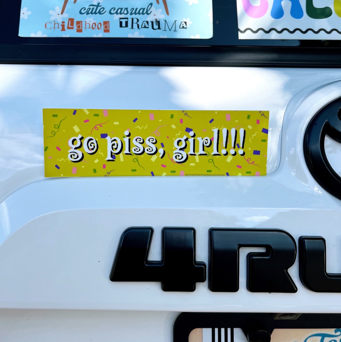 Unhinged Mini Bumper Stickers