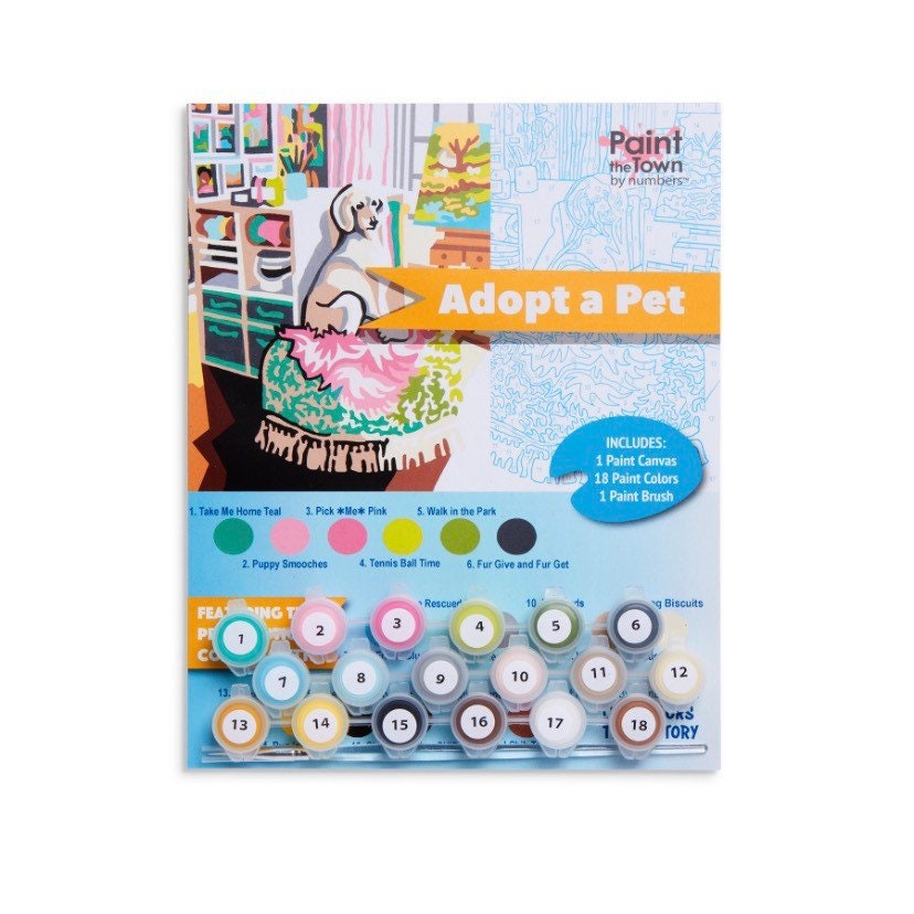 Adopt a Pet Paint by Number Kit