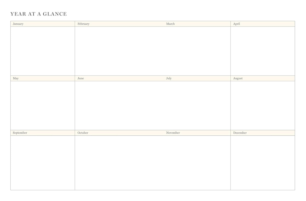 American Horticultural Society Weekly Planner