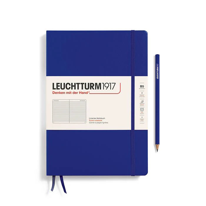 Leuchtturm B5 Composition Hardcover Notebook: Ruled Pages