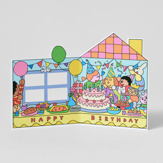 Birthday House Party card