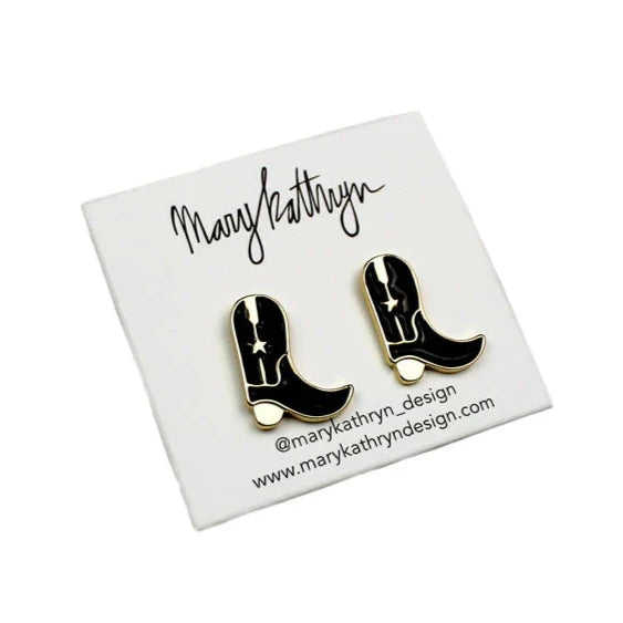 Cowboy Boot Stud Earrings