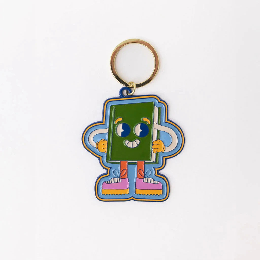 Book Man Keychain