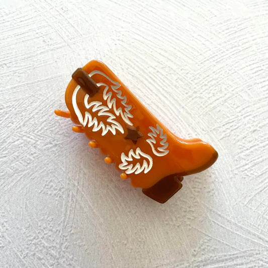 Western Boot Hair Claw